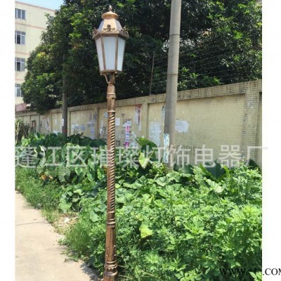 鑄鋁歐式庭院燈 景區照明燈 別墅庭院燈 太陽能庭院燈