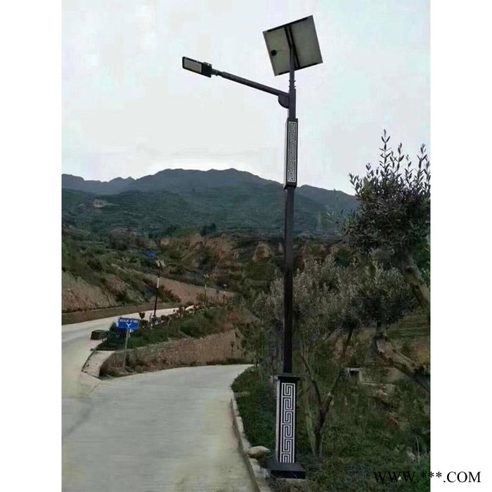 博達成001**太陽能路燈戶外燈6米led庭院照明新農村防水高桿燈帶燈桿異形燈桿