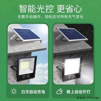 點(diǎn)點(diǎn)CS系列 太陽(yáng)能投光燈路燈廠家批發(fā)院燈新農(nóng)村照明戶外led投光燈遙控光控感應(yīng)照明燈30W/60W/100W/300w