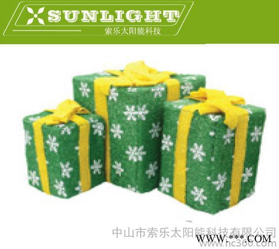 出口太陽(yáng)能圣誕糖果禮盒裝飾燈