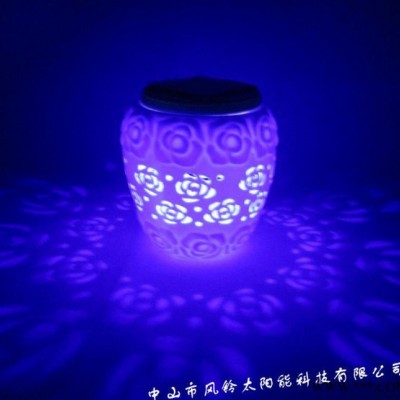 工廠 款太陽能陶瓷燈、太陽能小夜燈、太陽能吧臺燈