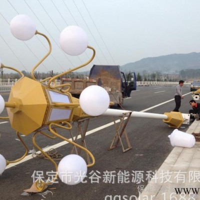 太陽能中華燈，太陽能仿古燈、6米、7米、8米中華燈