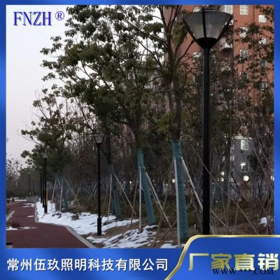 常州FNZH伍玖照明0350109湖北黃石小區(qū)園林廣場(chǎng)戶外綠化特色仿古太陽(yáng)能不銹鋼鋁型材防水庭院燈廠家景觀路燈批發(fā)
