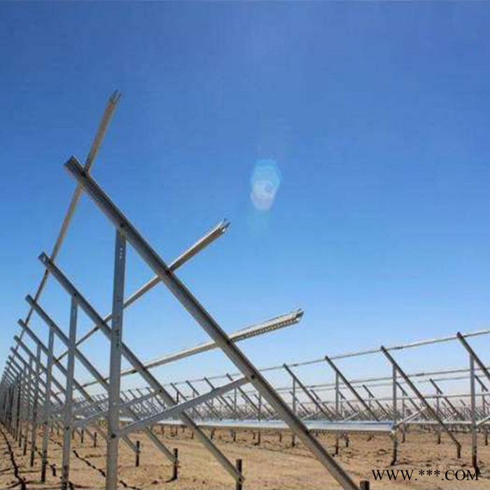 利澤鑫鋼管 光伏支架廠家 太陽能支架定制加工 熱鍍鋅支架