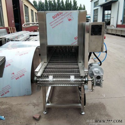 義康牌SMJ-2000型整雞天然氣燒毛機 大鵝液化燒毛機 雙火源烤毛設(shè)備