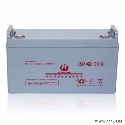 hongzhe宏哲hz100-12 鉛酸蓄電池太陽能電池免維護鉛酸蓄電池