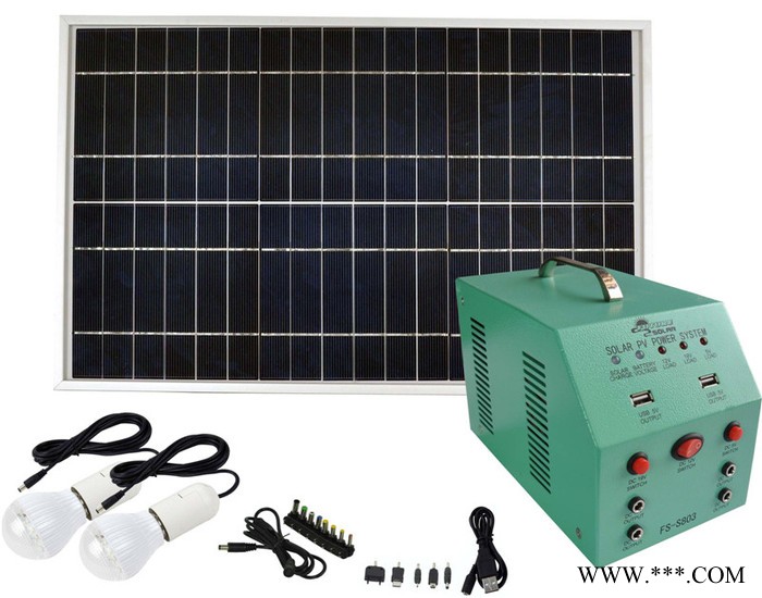 25w多晶太陽能板發(fā)電系統(tǒng) 直流便攜小型發(fā)電系統(tǒng) 光伏發(fā)電機 FS-803