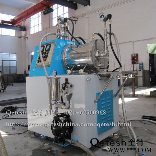 上海奎特直銷 農藥專用砂磨機 臥式珠磨機 涂料研磨機 磷酸鐵鋰砂磨機 石墨烯砂磨機 操作簡單 效率高