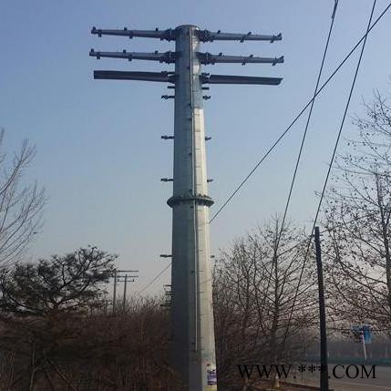 電力鋼桿廠家—供應(yīng)白旗盛元風(fēng)力發(fā)電12米10KV電力鋼桿、鋼桿