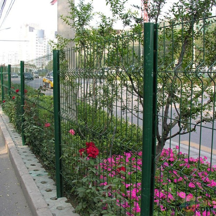軒辰 光伏發電站護欄網 雙邊絲護欄網 電廠桃型柱Y型框架光伏護欄網