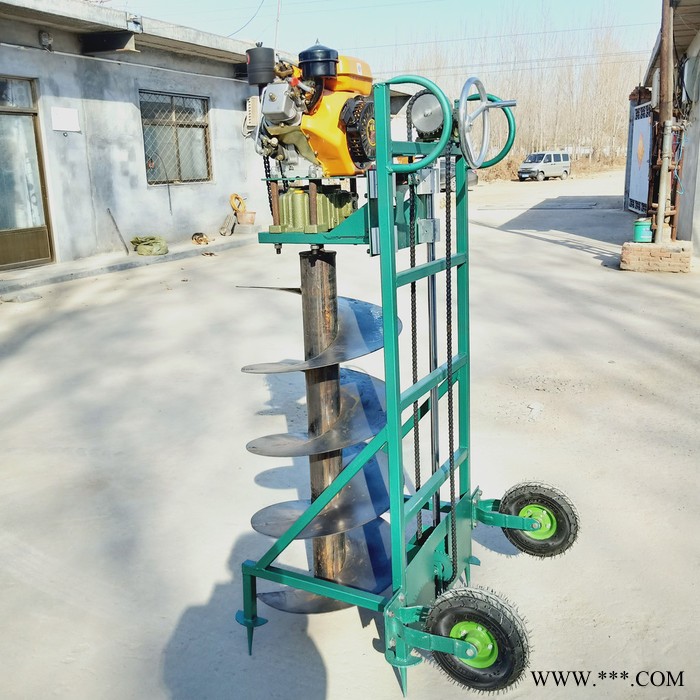 白山市光伏挖坑機 懸掛式植樹挖坑機 多功能鉆孔機
