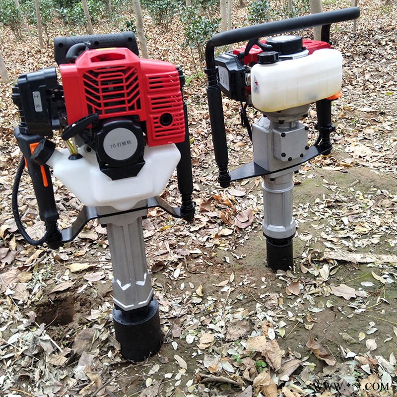 高效公路護(hù)欄汽油打樁機(jī) 小型手提式光伏打樁機(jī) 850型手提式搭棚打樁機(jī)