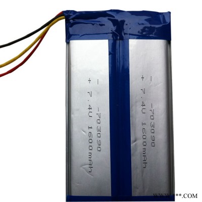 供應(yīng)電池廠家高品質(zhì)高容量7.4V鋰離子移動(dòng)電視軟包聚合物電池力神鋰電池