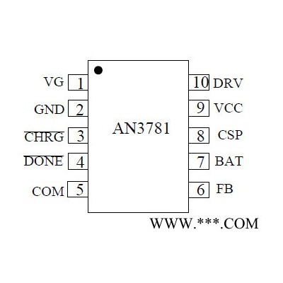 AN3781兼容USB 接口4A 單節(jié)鋰電池充電管理集成電路