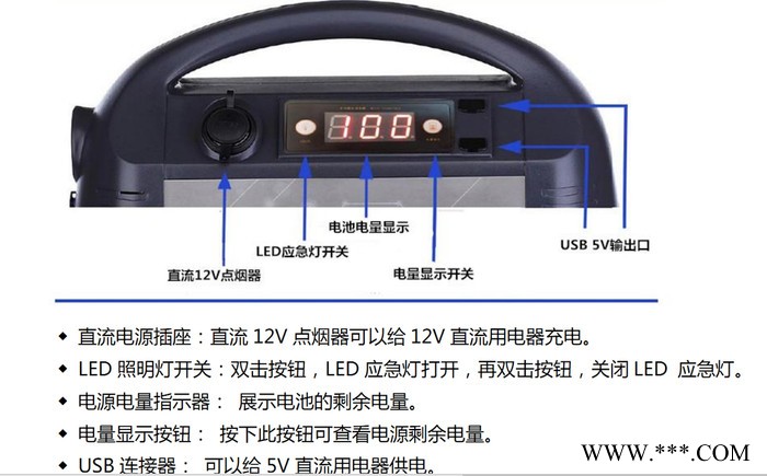 pecron/米陽多功能移動電源便攜式電源鋰電池電源戶外勘測電源交流電源