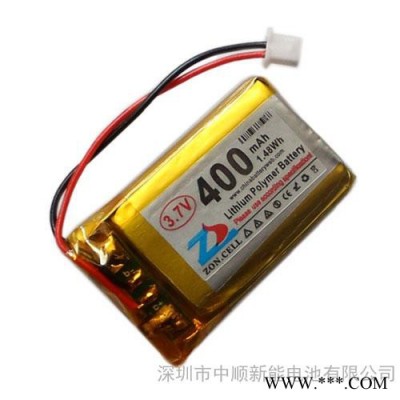 中順芯 3.7V 400mAh 602030聚合物鋰電池