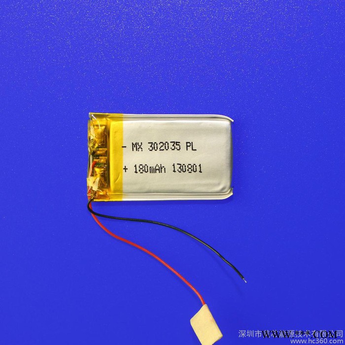 廠家批量供應(yīng)302035PL 180mah聚合物鋰電池