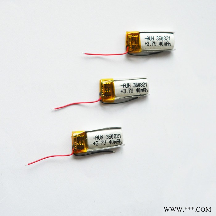 Aun歐能360821 60mah 3.7V可充電鋰電池手表及電子設備電池