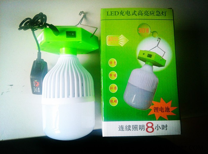 LED鋰電池充電，夜市燈/地攤照明燈/野營照明燈/停電應急燈