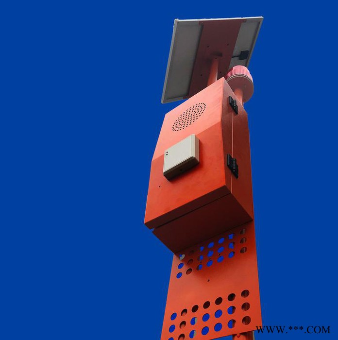 唯創齊聯WT-HT-H 太陽能森林防火語音報警器提示器室外播放器紅外感應太陽能防火播放器、紅外線報警器