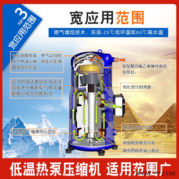 恩特萊生產5P空氣能 空氣能熱泵熱水器 LSQWRF37M空氣能源熱泵