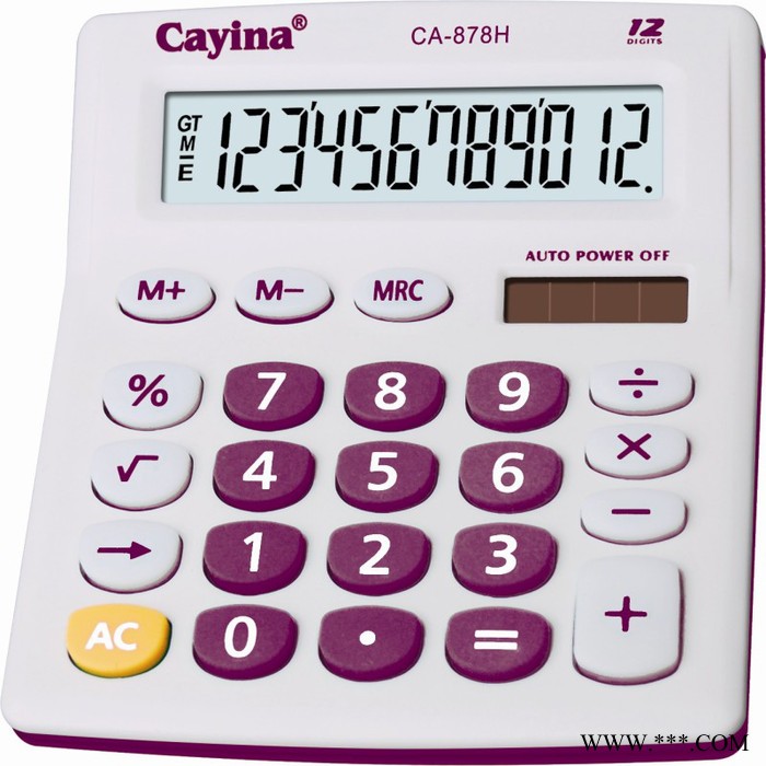 供應(yīng)CA-878H嘉億能彩色卡通太陽能辦公計算器