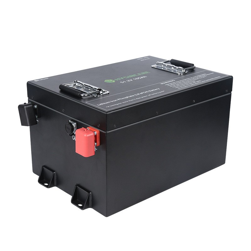 IP67防水51.2V 105Ah高爾夫球車動力磷酸鐵鋰電池帶RS485藍(lán)牙app