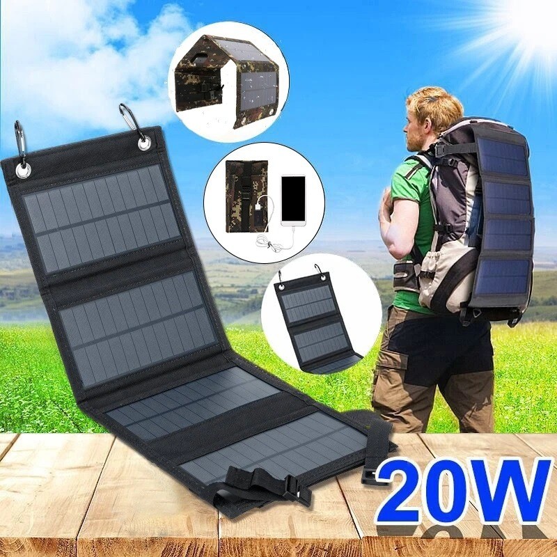 20W 7W 太陽能板充電器 手機(jī) 移動電源戶外便攜充電包