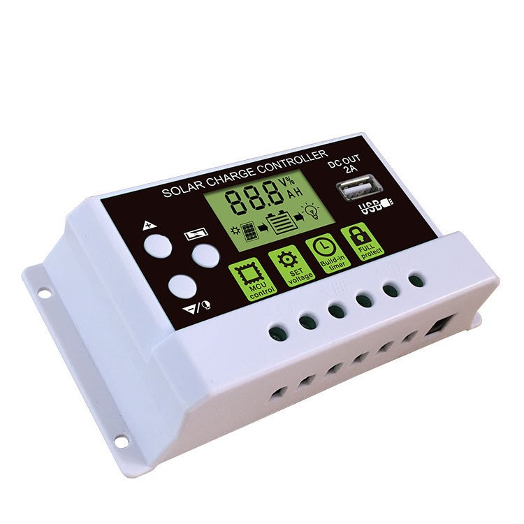 30a12/24v智能鋰電池充電控制器 led太陽(yáng)能控制器 熱款