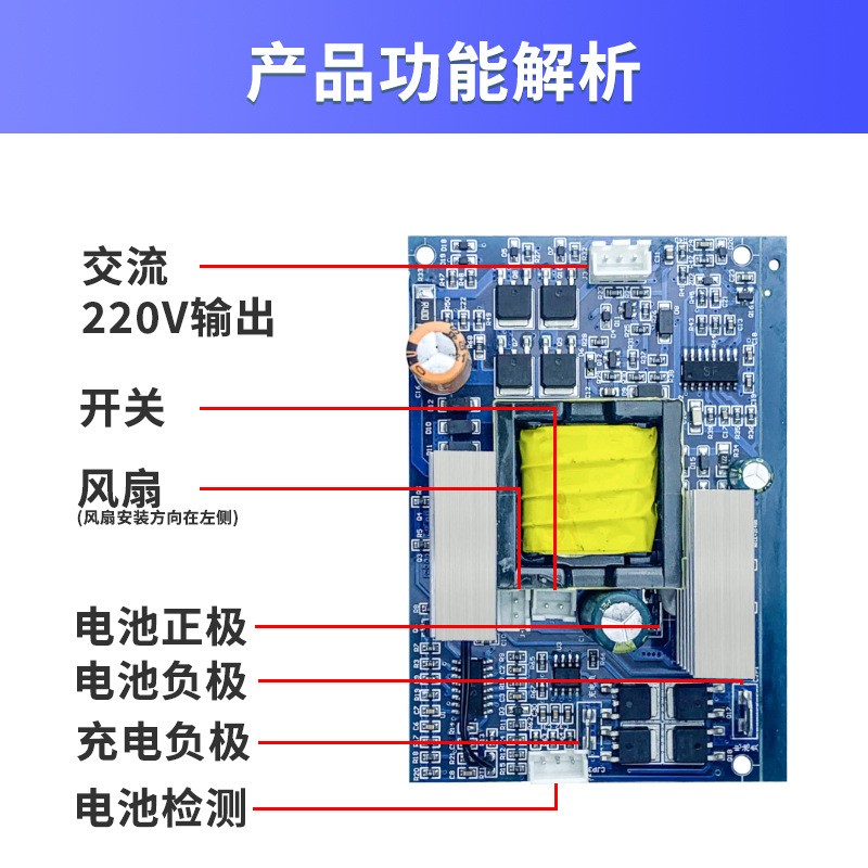 全新150W-3000W逆變器220V純正波逆變器全隔離三防保護(hù)智能溫控