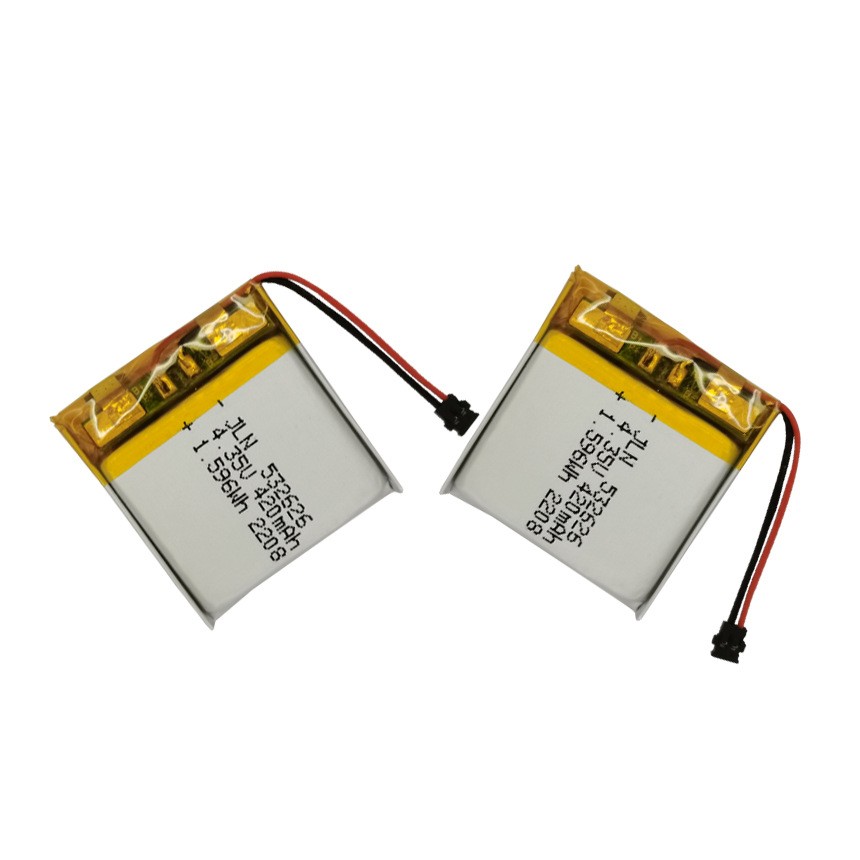 聚合物鋰電池532626 420mAh智能手表 電動(dòng)玩具充電鋰電池