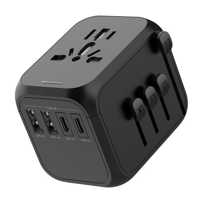 旅行充電器USB帶Type C插座美規歐規英規澳規3092A2C多功能充電座