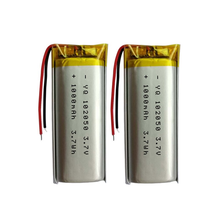 廠家供應(yīng) 102050 聚合物鋰電池 1000mA 3.7V 燈具 美容儀 掃碼搶