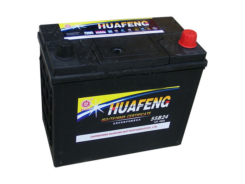 12V60A豐田金杯奇瑞旗云長(zhǎng)城哈弗汽車電瓶華豐55D26免維護(hù)電瓶